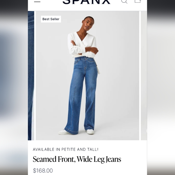 SPANX Pants & Jumpsuits Spanx Wide Leg Jeans Poshmark